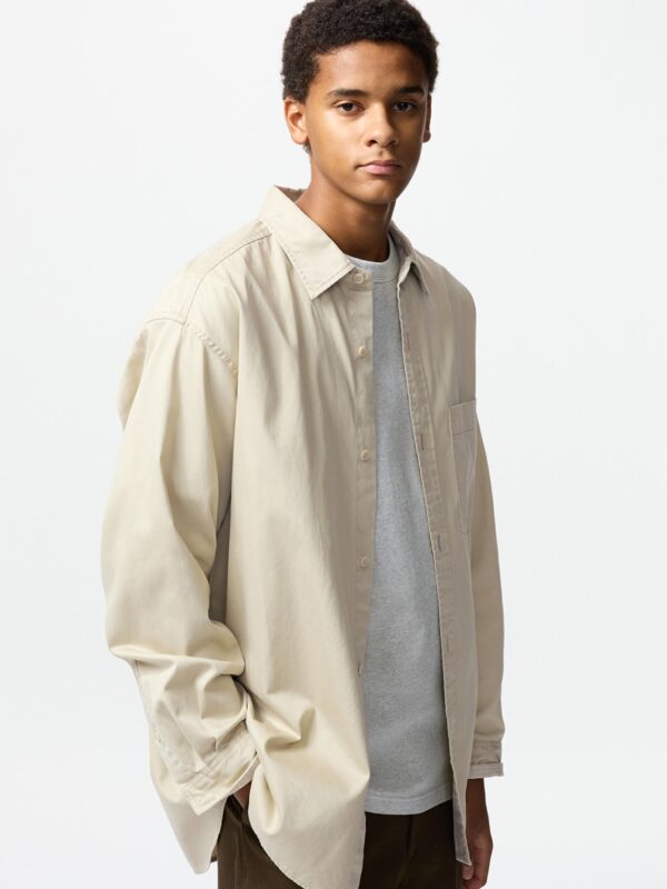 Unisex Twill Loose Shirt/Long-sleeved Shirt and Thin Jacket