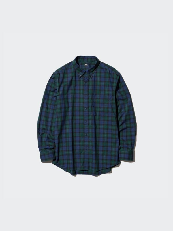 Long Staple Cotton Plaid Shirt Long Sleeve Shirt Jacket Casual Cotton