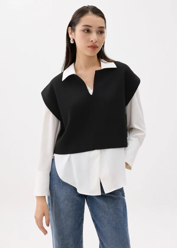 Knit Crop Shell Top