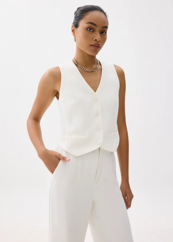 Relaxed V-neck Vest