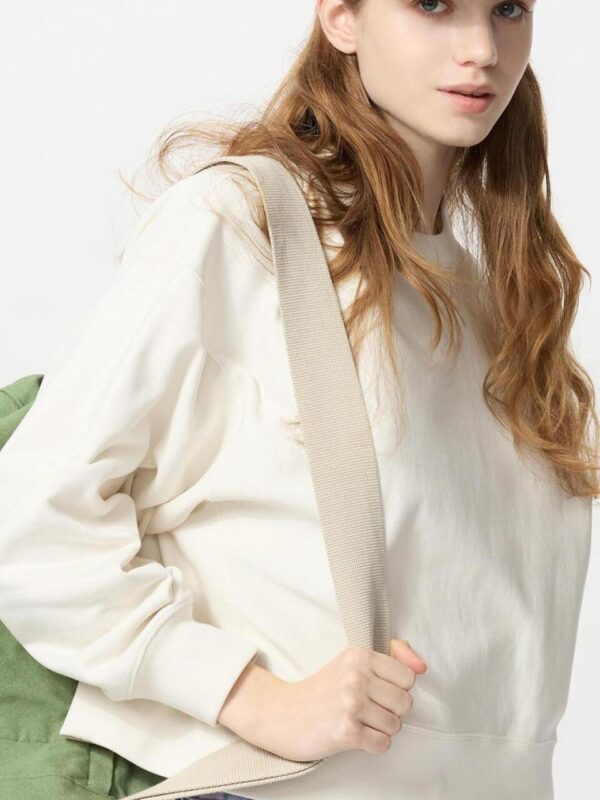 Loose Crew Neck Sweatshirt/Long Sleeve Solid Color Pullover Sweatshirt